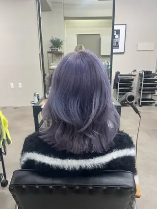 ミディアム カラー 田川 聖菜のヘアスタイル
