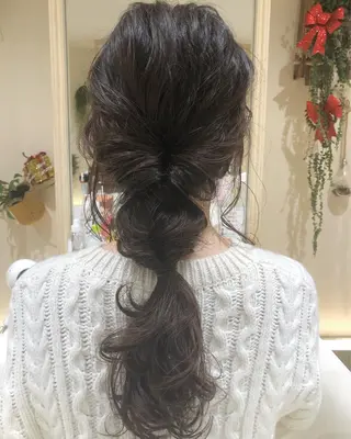 ロング 大岩 茉愉のヘアスタイル