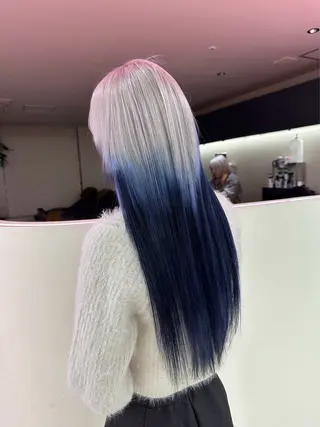 ロング ️🫧 AINE 🫧ハイトーンカラーのヘアスタイル