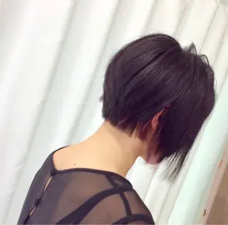ショート カラー メンズ au美容室所属・au栄矢場町 水素髪質改善Tのヘアスタイル