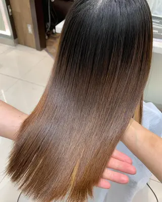 ロング パーマ 美髪×縮毛矯正 水上真由美😘のヘアスタイル