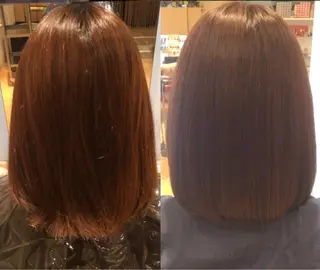 セミロング カラー SALON DE KIKUCHI 本店所属・菊池 栄里奈のヘアスタイル