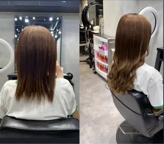 ロング カラー ヘアアレンジ 👑最高級エクステ 👑新宿/タイセイのヘアスタイル