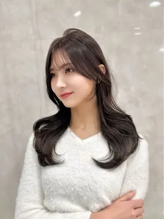 ロング カラー MAEUL NAGOYA所属・前髪顔周り/レイヤー 韓国/桔川恒のヘアスタイル