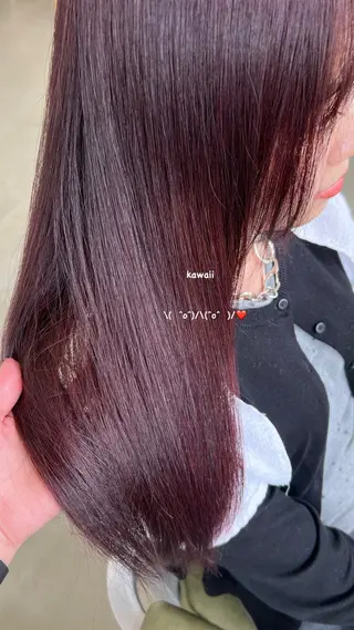 カラー e.n.u烏丸所属・yuka | 京都 |カットモデル🧁♡のヘアスタイル