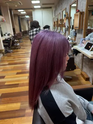 ロング カラー フェードカット ✄﻿杉山来輝金沢文庫のヘアスタイル