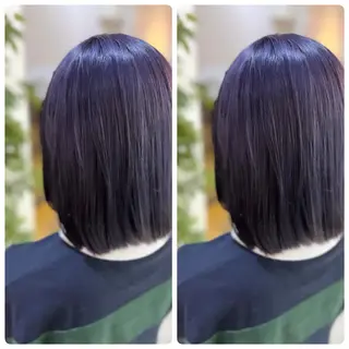 ミディアム 飯星慧斗 /ブリーチ、縮毛矯正のヘアスタイル