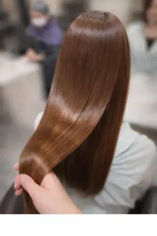 ロング カラー パーマ 柔らかい縮毛矯正/ ボブ/北林のヘアスタイル