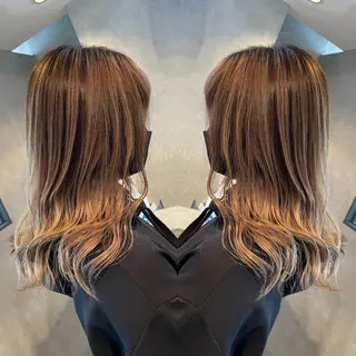 ミディアム カラー ギャルの革命児 秀斗のヘアスタイル