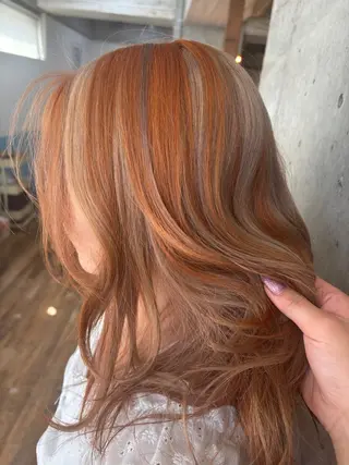 カラー ブリーチ/パーマ ♡MIYUU♡横浜のヘアスタイル