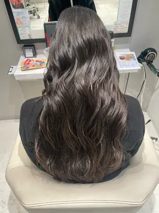 ロング カラー k-twoたき✨艶感 カラー/美髪矯正のヘアスタイル