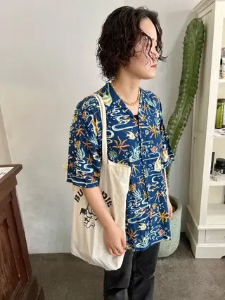 ショート パーマ 千葉 郁也のヘアスタイル