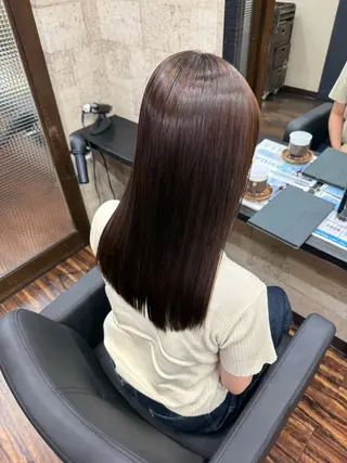 セミロング 伶風/ボブ/ ヘーゼルベージュのヘアスタイル