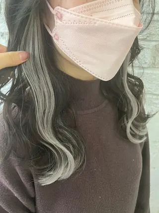 セミロング エクステ＆艶カラー 🎀YURINA🎀のヘアスタイル