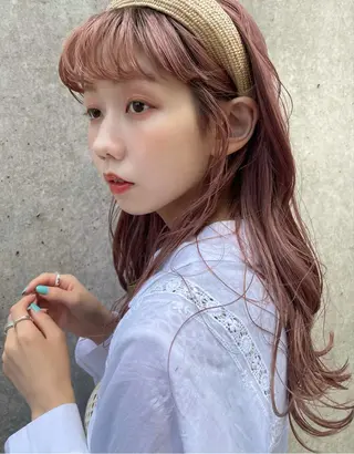 セミロング カラー パーマ ヘアアレンジ キッズ ネイル マツエク・マツパ ニシダヒカリ🌙 髪質改善×似合わせのヘアスタイル