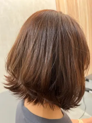 ショート カラー GO TODAY SHAiRE SALON  神戸三宮店所属・ナチュラル艶々縮毛 矯正シェアサロンのヘアスタイル