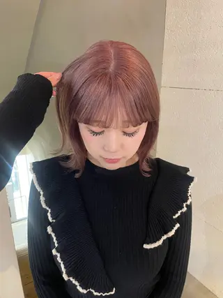 ミディアム カラー シイナ /札幌美容師のヘアスタイル