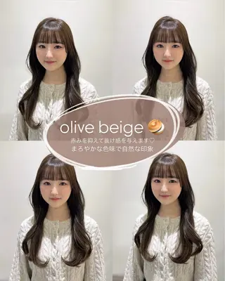 ロング 透明感カラー/レイヤ ー/縮毛/暗髪/銀座のヘアスタイル