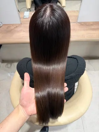 ロング カラー とろける艶髪レイヤー カット髪質改善しゅんのヘアスタイル