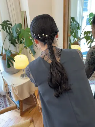 ロング ヘアアレンジ 武田美空🐇 ボブ/暖色カラー🌷のヘアスタイル