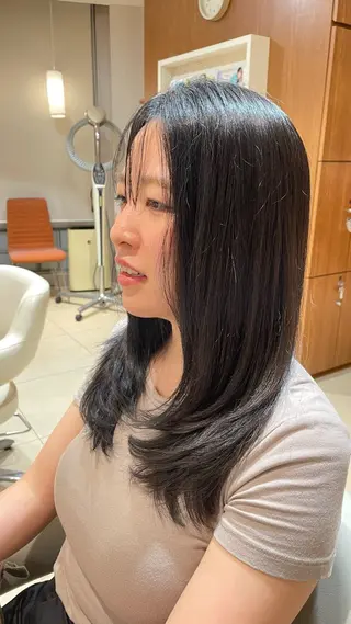 ロング 根本 龍也のヘアスタイル