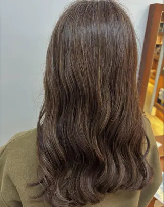 ロング カラー みぞぐち じゅりのヘアスタイル