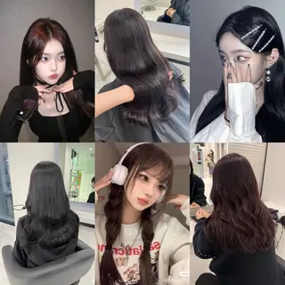 カラー ♡艶髪ブラウン himi♡のヘアスタイル