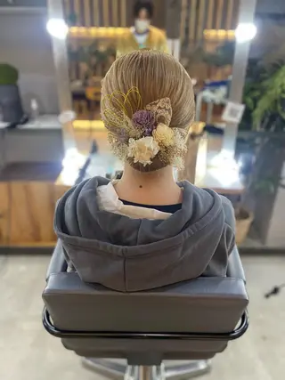 ミディアム ヘアアレンジ 溜 一太のヘアスタイル