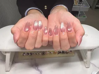 ネイル Chiara 長さだしのネイルデザイン