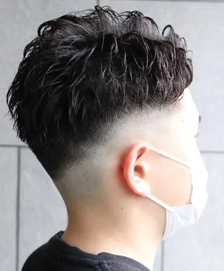 ショート パーマ メンズ 川端 智治のヘアスタイル