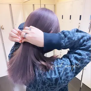 セミロング カラー ブリーチなしWカラー 🎀韓国ヘア/amiのヘアスタイル