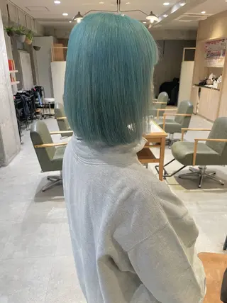 カラー オタク美容師🛍/ 酸性ストレート/艶髪のヘアスタイル
