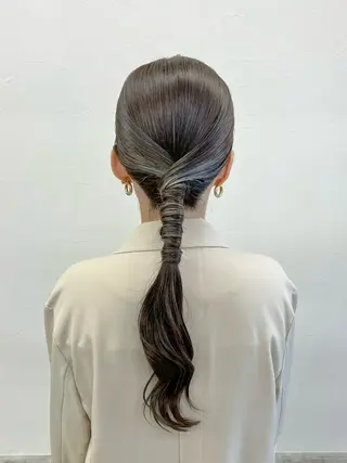 ロング ヘアアレンジ エクステ/大人可愛い カラー🩷RINAのヘアスタイル