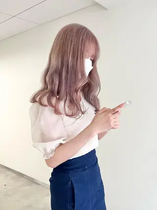 ロング カラー ヘアアレンジ 🎀taro ブリーチなしカラーのヘアスタイル