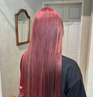 ロング カラー 派手髪ハイトーン💛 ネイル💅まりなのヘアスタイル