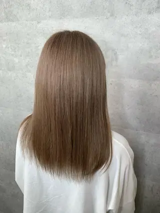 ミディアム カラー mimiiy梅田 中崎町ハイトーンのヘアスタイル