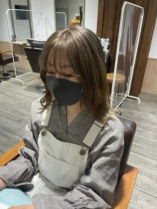 ミディアム soyon心斎橋所属・♡透明感/艶カラー/ M a I ♡のヘアスタイル