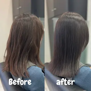 ミディアム YASU🍎CUT 赤系カラー/ヘアケアのヘアスタイル