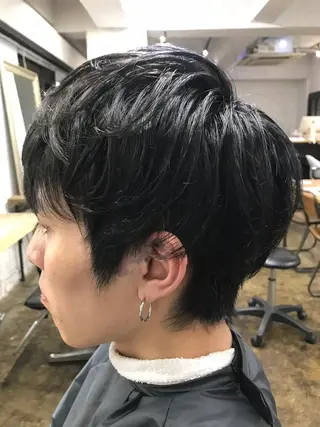 ショート カラー メンズ メンズパーマ メンズ特化ryoのヘアスタイル