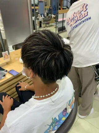 ミディアム カラー メンズ メンズ特化 【かな】のヘアスタイル