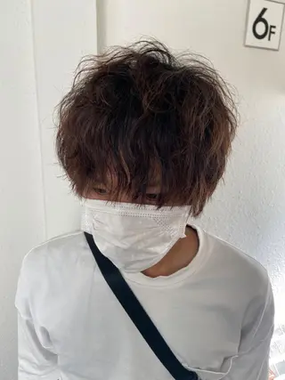 ミディアム カラー パーマ ヘアアレンジ メンズ キッズ ネイル マツエク・マツパ times salon名駅所属・久木原 ゆりのヘアスタイル
