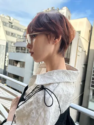 ショート カラー ショート/ボブ専門 宮脇美奈/南船場のヘアスタイル