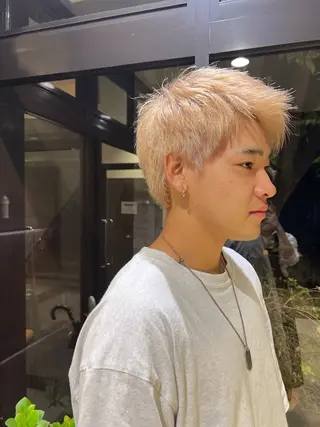 ショート メンズ ヤマダレナ/個室/ 透明感艶カラー😽✨のヘアスタイル