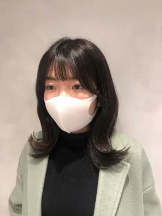 ミディアム ❤︎︎韓国ヘア❤︎︎ 𝑺𝒉𝒊𝒉𝒐のヘアスタイル