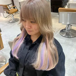 ロング カラー 韓国・網紅 🦋HONOKA🦋のヘアスタイル