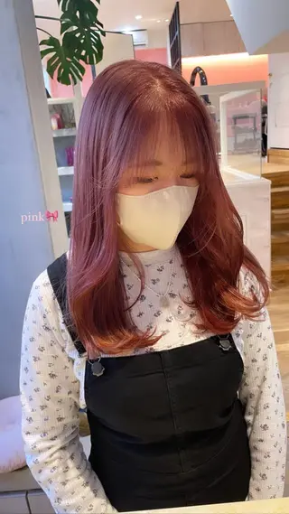 セミロング カラー 🫧透明感ヘア🫧 🧸竹花　彩希🧸のヘアスタイル