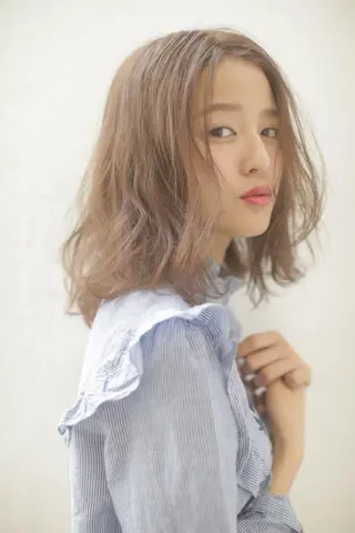 ミディアム パーマ THINK SHOP KANTAのヘアスタイル