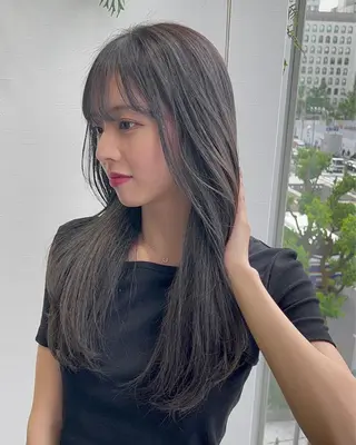 ミディアム i.osaka所属・たつ/レイヤーカット 顔周り/髪質改善のヘアスタイル