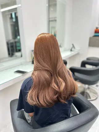 セミロング カラー ❄最強かわいいカラー ❄️MINA❄️のヘアスタイル