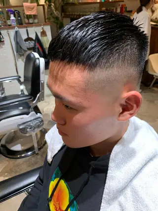 ショート メンズ BARBER SHOP NEW  STANDARD所属・アルガ ダイキのヘアスタイル